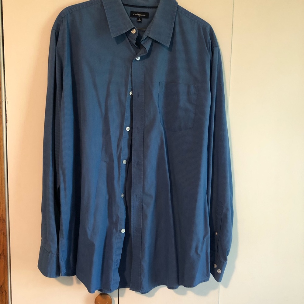 Subtle Stripe Blue Dress Shirt